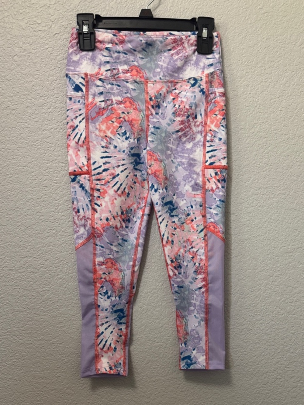 bcg Lavender, Coral & Blue Printed Active Leggings